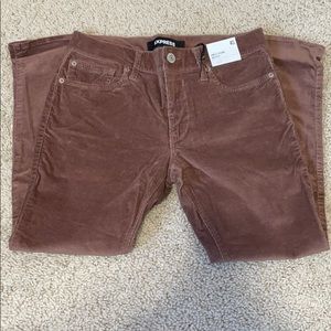 Express Corduroy Ankle Legging Mid Rise